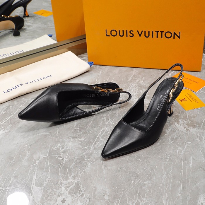 Louis Vuitton Sparkle Slingback Pumps Size 35-41 3-Color