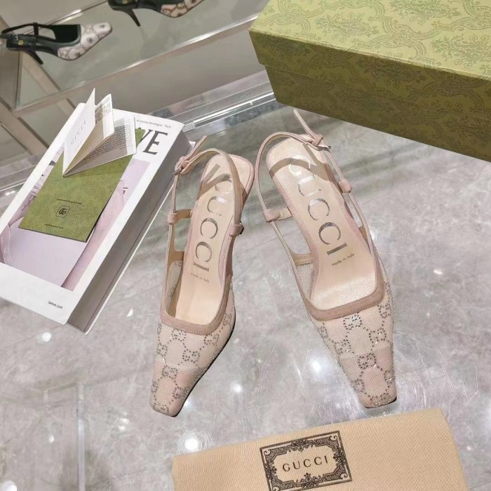 Gucci GG Slingback Pumps Size 35-41 4-Color