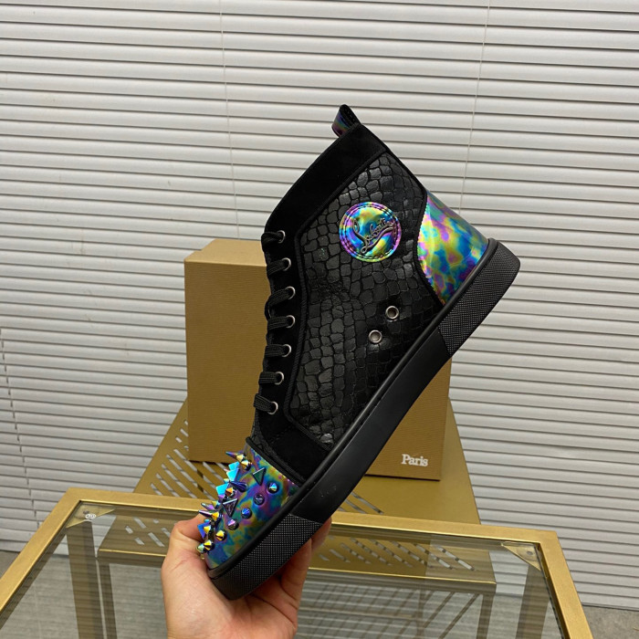 Christian Louboutin Lou Pik Pik High-Top Sneaker Size 36-46 7-Color