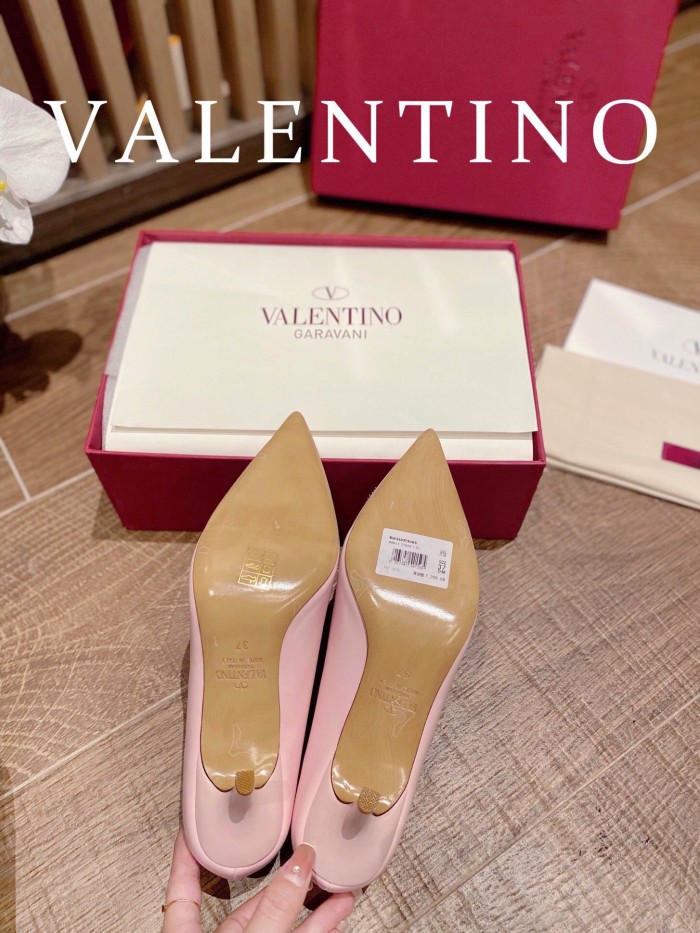 Valentino Vlogo Signature Satin Slingback Pumps Size 35-41 4-Color