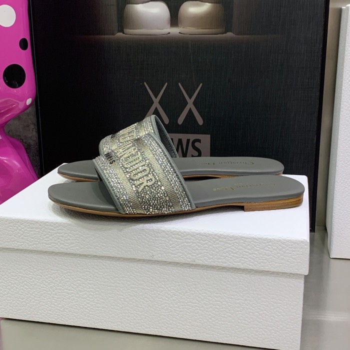 Dior Dway With Diamond Slippers Size 35-41 7-Color