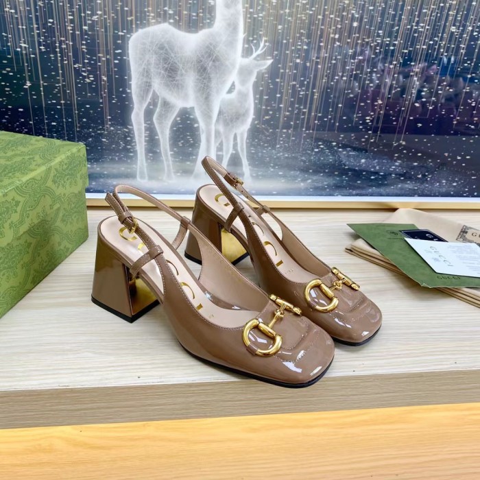 Gucci Slingback With Horsebit Pumps Size 35-41 7-Color