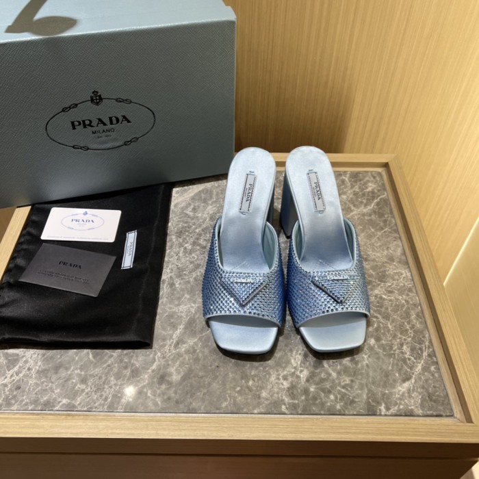 Prada Satin Pumps with Crystals Size 35-41 9-Color