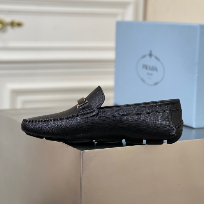 Prada Saffiano Leather Driver Loafers Size 39-45 5-Style