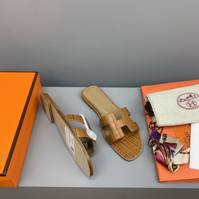 Hermes Oran Slippers Size 35-41 9-Color