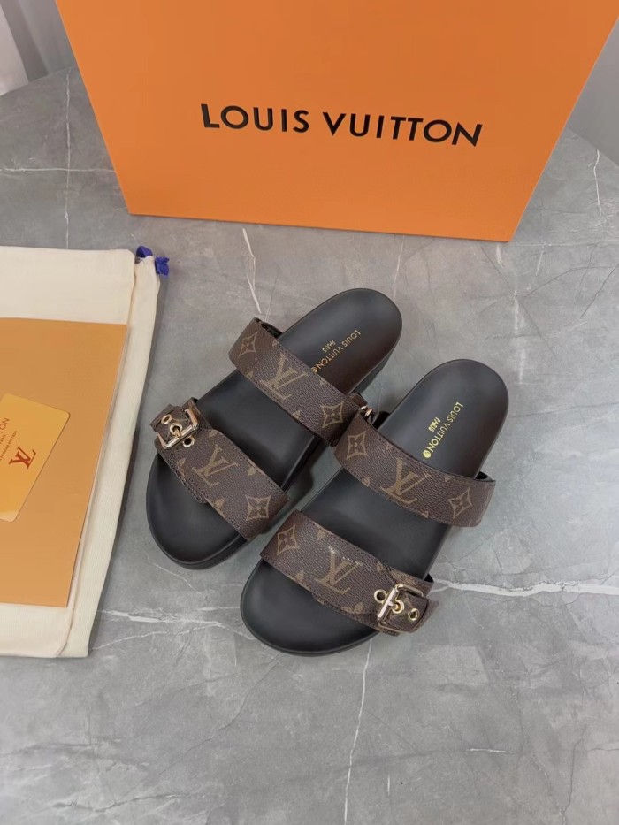 Louis Vuitton Slippers Size 36-45 5-Color