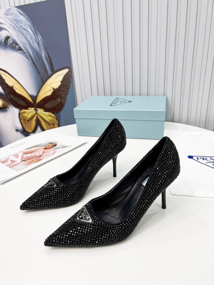 Prada Brushed Leather Pumps Size 35-41 3-Color