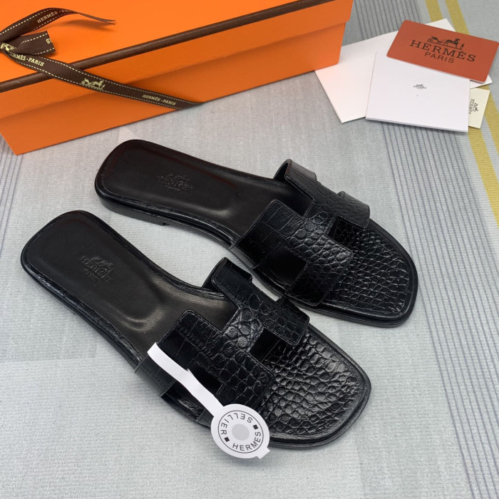 Hermes Oran Slippers Size 35-41 12-Color