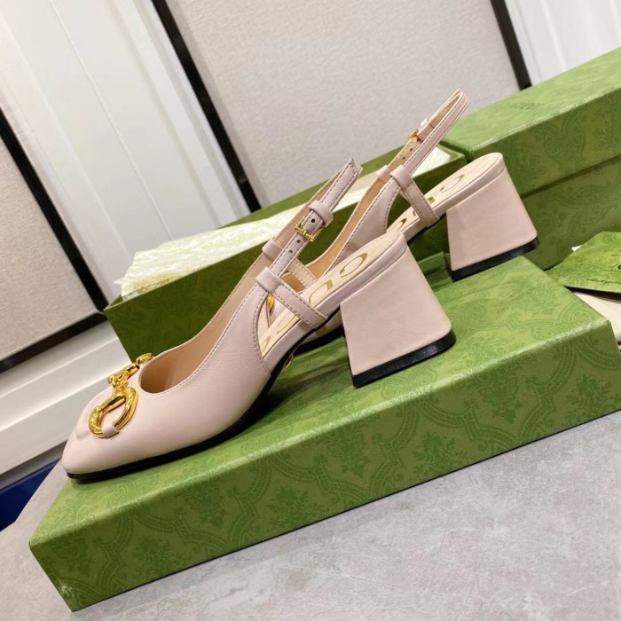 Gucci Slingback With Horsebit Pumps Size 35-41 4-Color