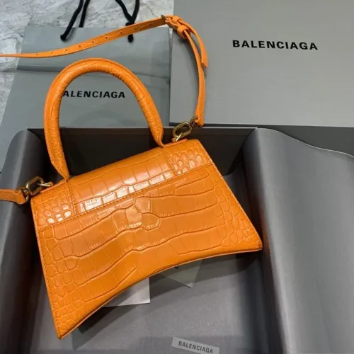 【日本未発売】バレンシアガ 偽物 クロコダイル型押し*HOURGLASS ハンドルバッグ bad74131