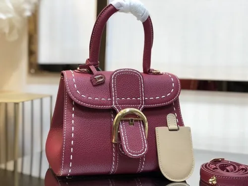 ★日本!!人気！デルボー ブリヨン Ivoryステッチ コピー ミディアムハンドバッグ Den39829