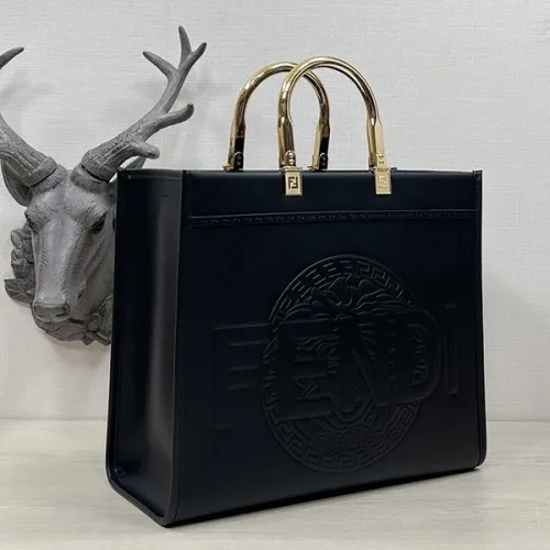 早い者勝ち♡フェンディxヴェルサーチ コピー レザー トートバッグ fex13632
