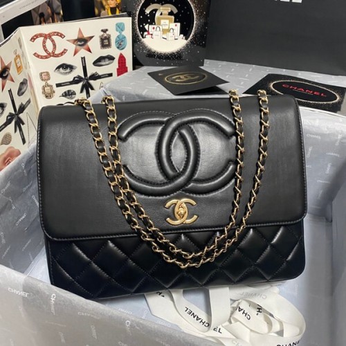 【シャネル】大人可愛い♪マトラッセトップハンドル フラップ バッグA58608
