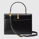 【GUCCI 】グッチ シルビー1969レザーミニトップハンドルバッグ