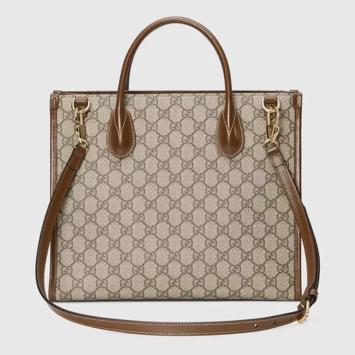 【GUCCI】グッチ GG スモール トートバッグ ベージュ/ブラウン