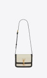 SAINT LAURENT/レザー スモール サッチェルバッグ 直営店直送