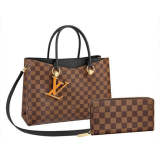 【Louis Vuitton】リバーサイド 長財布 2点セット お得 Ref:N40050+N41661