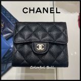 クラシック小さなフラップ財布