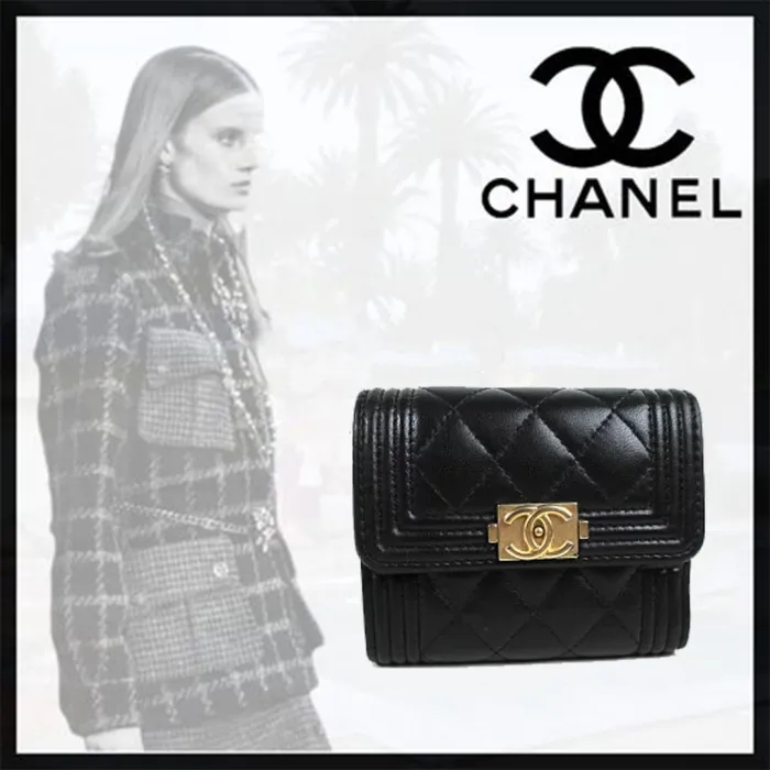 絶対欲しい人気BOY CHANEL】シャネル 折りたたみ財布