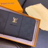 L&V 男 財布 複数のスロット 大容量