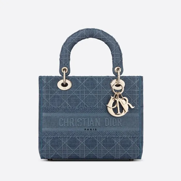 【DIOR】“LADY D-LITE” “カナージュ” ミディアムバッグ 5色