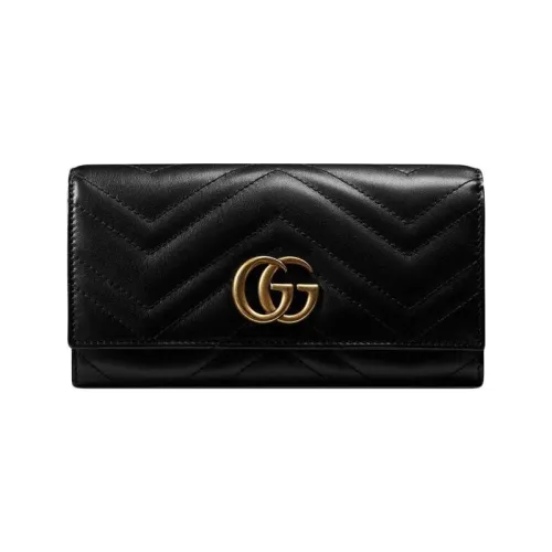 ★新作!GG(グッチ) 〔GGマーモント〕 コンチネンタルウォレット