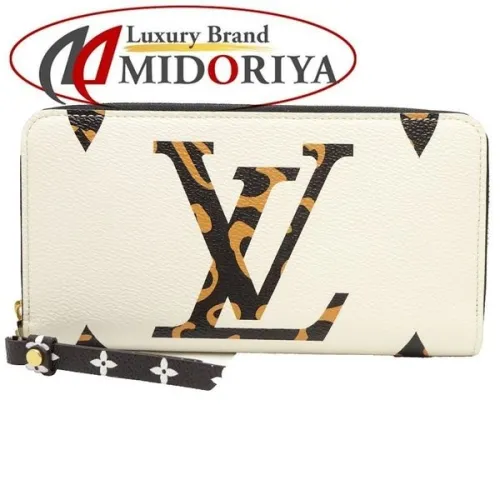 LOUIS VUITTON ラウンド長財布 ジッピーウォレット モノグラムジャイアントジャングル M44745