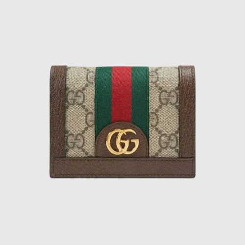 【GUCCI】（グッチ） オフィディア　GG カードケース 財布コンパクトウォレット ブラウン