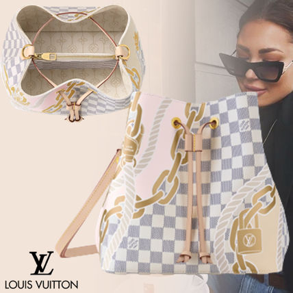 【LOUIS VUITTON】高級感あるプリントがお洒落LV☆ネオノエ MM☆ダミエアズール