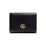 【特別なオファー】GG(グッチ)〔プチ マーモント〕レザー 三つ折りウォレット