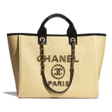 【CHANEL】職人技光るストロー編み トートバッグ