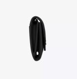 MONOGRAM黒い粒状のジャガード革短い三つ折り財布