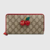 【人気商品】チェリー(さくらんぼ) 付き GGスプリーム キャンバス ジップアラウンドウォレット