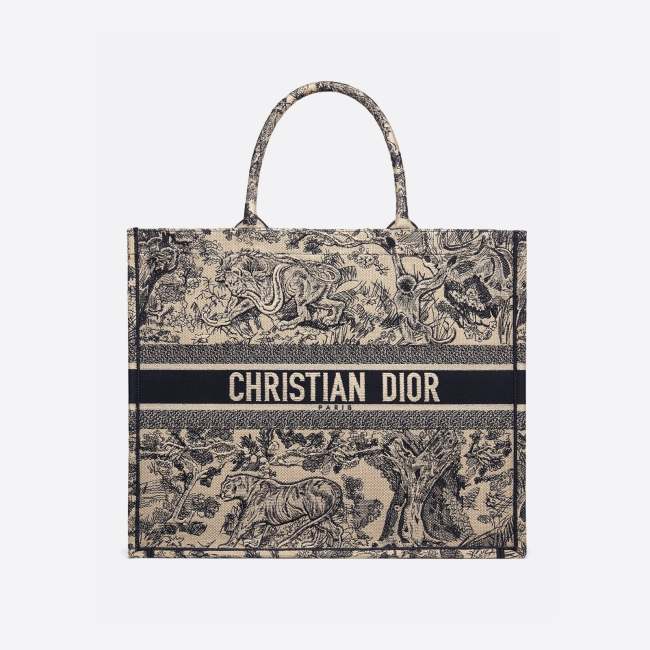 【DIOR】入手困難！セレブ芸能人御用達ロゴ アニマル 刺繍 バッグ トート 選べる4色