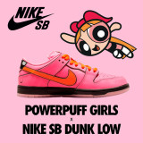 【🔥期間限定特別コラボ価格登場！】The Powerpuff Girls x Nike SB Dunk Lowパワーパフ ガールズの共同ブランドモデル