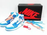 OFF-WHITE X AIR JORDAN 1 RETRO HIGH OG UNC OWジョイントノースカロライナブルー