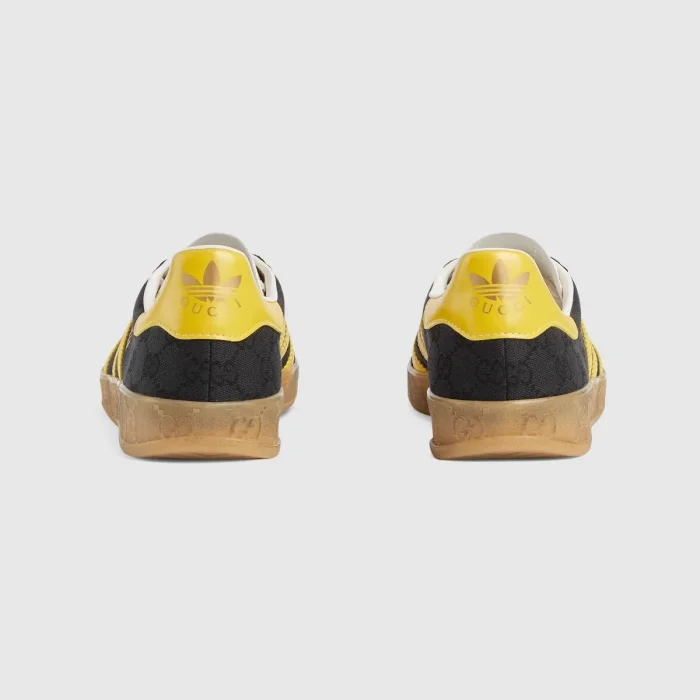 GUCCI × adidas Gazelle “Core Black/Yellow”
