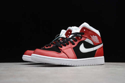 Air Jordan 1 Mid Gym Red White Black BQ6472-601