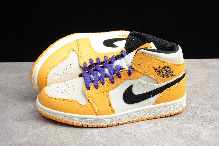 Air Jordan 1 Mid SE Lakers 852542-700