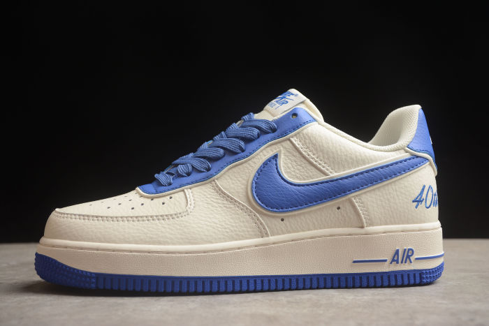 Air Force Haut 1 Low 40TH White Blue JF1983-555
