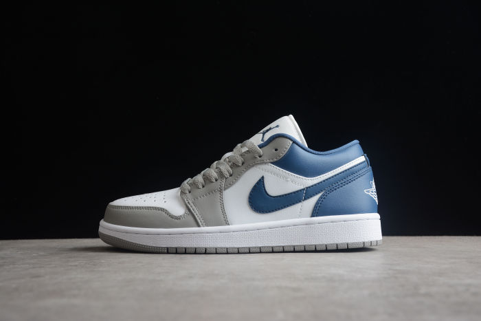 Air Jordan 1 Low Stealth French Blue White Shoes DC0774-042
