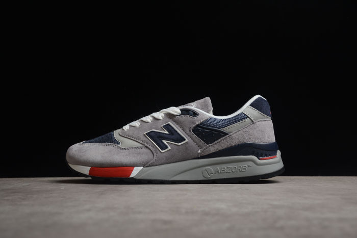 New Balance 998 Grey Navy Red' M998GNR