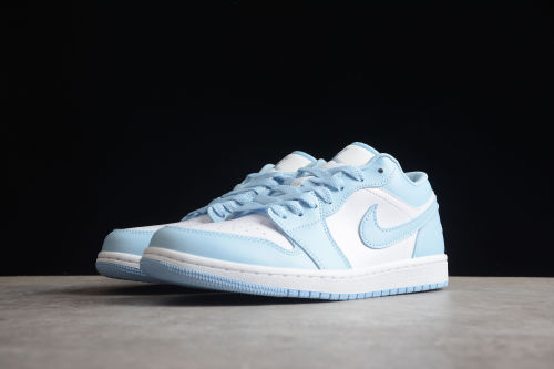 Air Jordan 1 Low Aluminum White Ice Blue New Dc0774 141