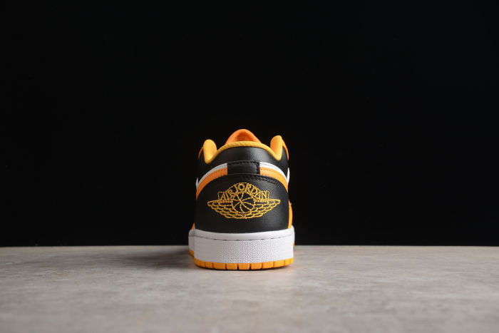 Air Jordan 1 Low Black/Yellow Ochre-White (553558 072)