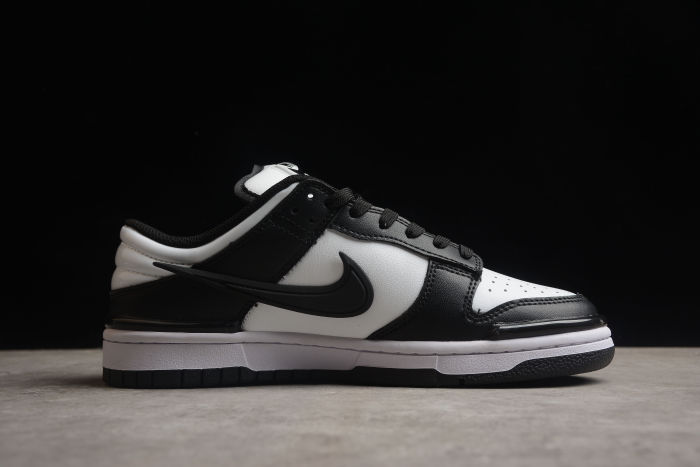 SB Dunk Low Twist Panda Black White Sneakers DZ2794-001