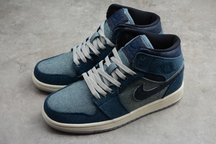 Air Jordan1 Mid light Smoke Grey 852542-009