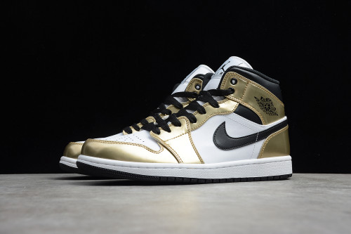Air Jordan 1 Mid Metallic Gold Style DC1419-700