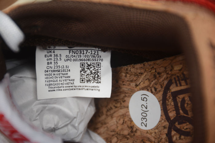 CLOT Nike Dunk Low SP Cork FN0317-121