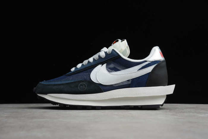 Fragmentdesign x sacai x Nike LDWaffle Navy Blue Shoes BV0073-008