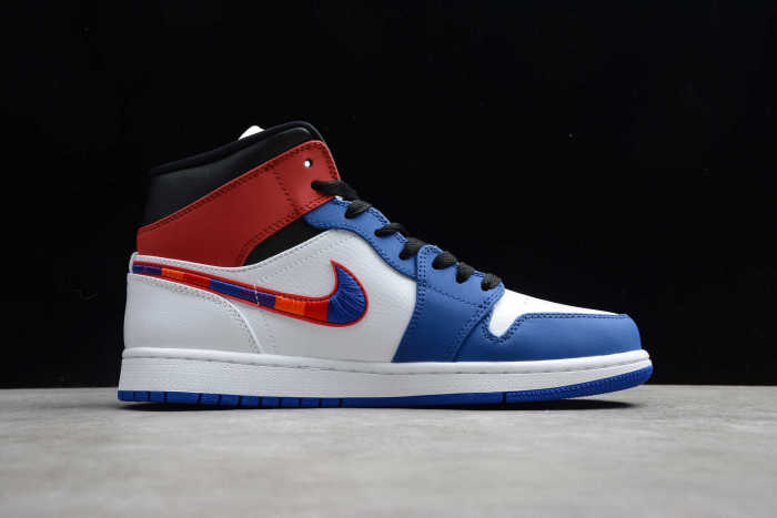 Air Jordan 1 Mid Multi-Color Swoosh 852542-146